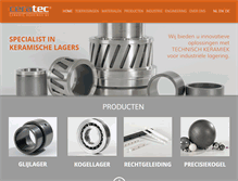 Tablet Screenshot of ceratec-ceramic-bearings.com